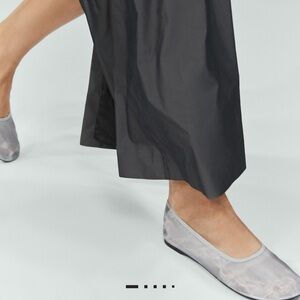 Mango Silver Ballet Flats